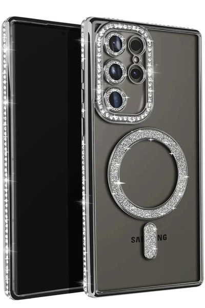 Beta Moda Hub حافظة نيو فيس سامسونج جالاكسي S23 الترا جويك لامعة مغناطيسية آم...