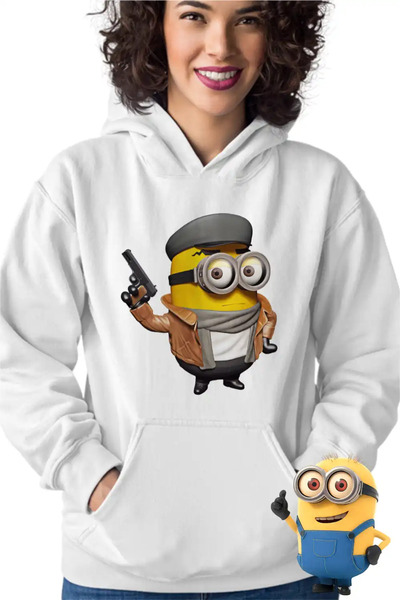 OEM Women's Hoodie Minions Detective Noir Despicable