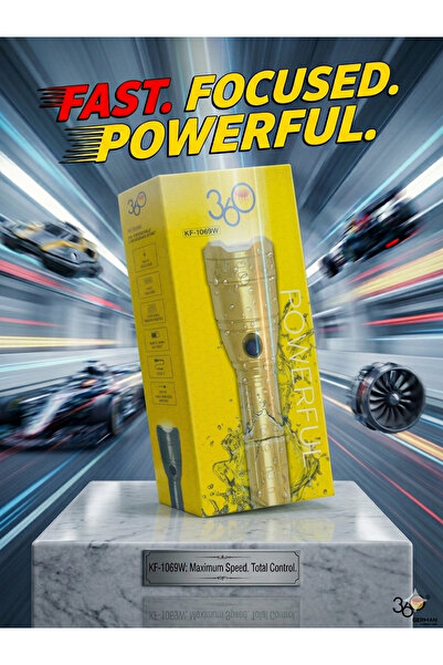 360 كشاف LED قابل لإعادة الشحن