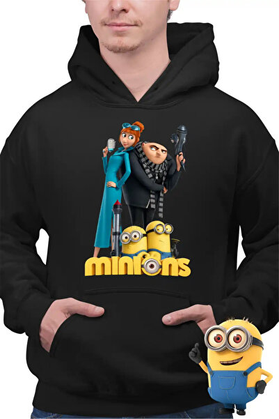 OEM Ανδρικό Φούτερ με Κουκούλα - Οικογένεια Μίνιονς - Εγώ, ο Απαισιότατος και...