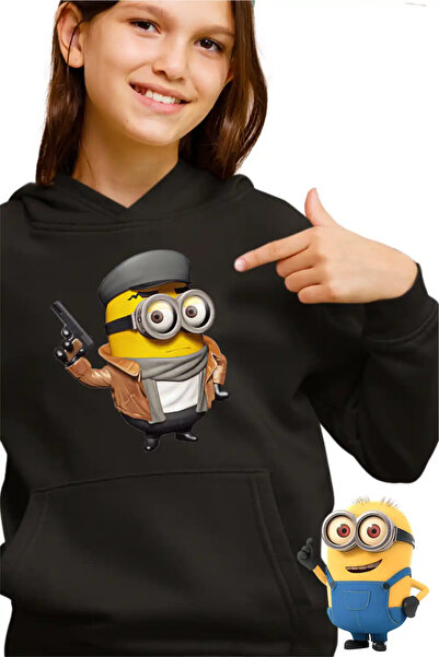 OEM Παιδικό Κοριτσίστικο Φούτερ Μίνιονς Ντετέκτιβ Νουάρ Εγώ, ο Απαισιότατος