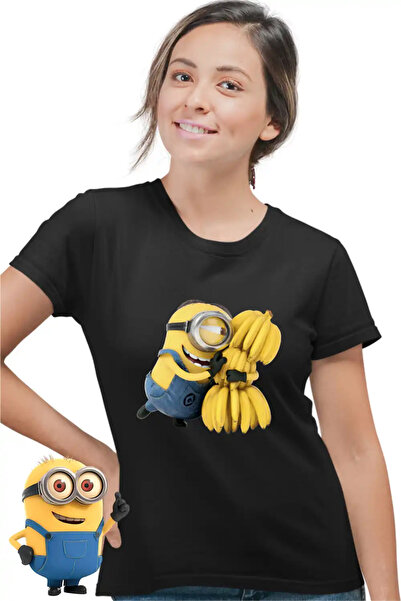 OEM Γυναικείο Μπλουζάκι Μίνιονς Μπανάνα Απαισιότατοι