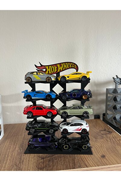 HOT WHEELS Uyumlu 10 Araçlık Oyuncak Araba Standı (1/64)