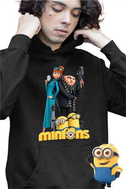 OEM Παιδικό Φούτερ με Κουκούλα για Αγόρια - Μίνιονς: Η Οικογένεια