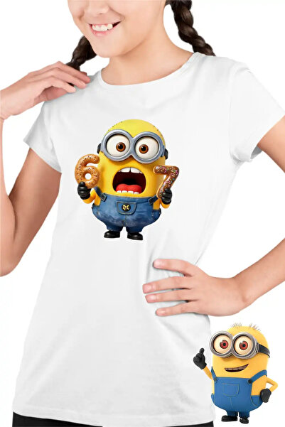 OEM Παιδικό Κοριτσίστικο Μπλουζάκι Μίνιονς Έξι Επτά Ντόνατς 67 Απαισιότατοι