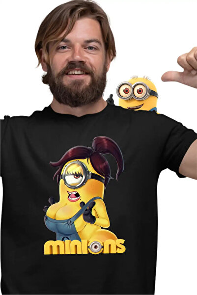 OEM Ανδρικό T-shirt Μίνιονς Μαρλένα Οι Απαισιότατοι Μίνιονς