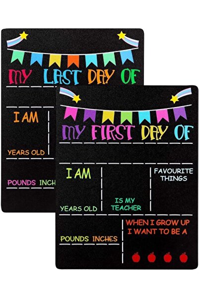 Al Raied ARS® My First Day and Last Day of School Chalkboard Sign