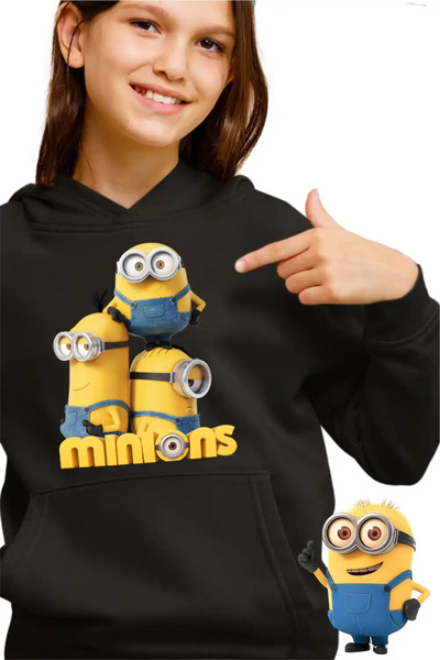 OEM Παιδικό Φούτερ για Κορίτσια - Ομάδα Μίνιονς - Εγώ, ο Απαισιότατος