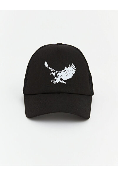 LC Waikiki قبعة كيب مطبوعة باللون الأسود للأولاد من الموسم الجديد من GÜLİS GİYİM