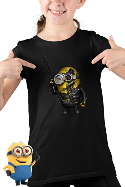 OEM Παιδικά Κοριτσίστικα Μπλουζάκια Μίνιονς Τερμινέιτορ Μπάικερ Απαισιότατοι