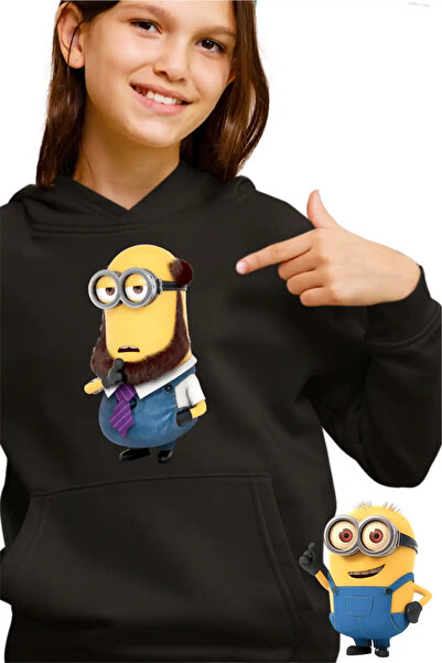 OEM Παιδικό Φούτερ Κοριτσιών Μίνιονς Φιλόσοφος Καθηγητής Απαισιότατοι