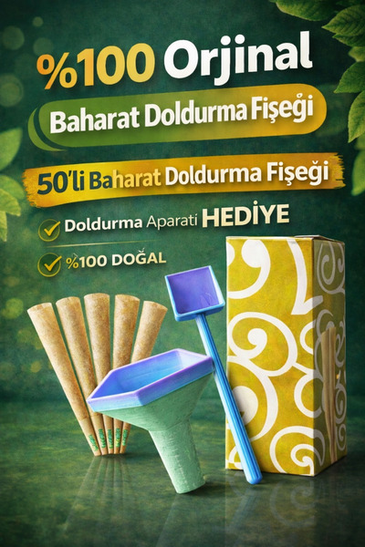 Greengo Baharat Doldurma Fişeği 50’li + Doldurma Aparat Hediye