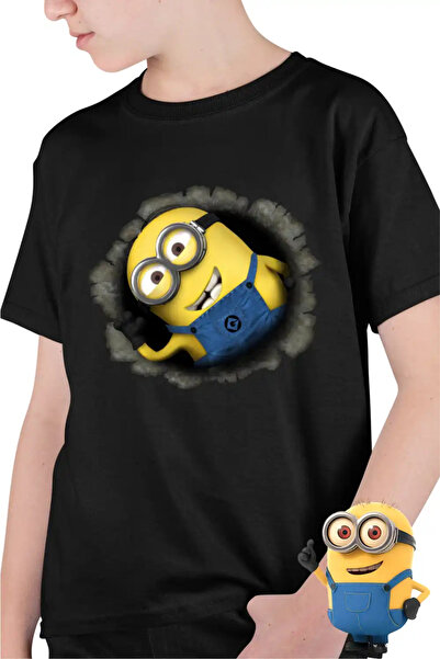 OEM Παιδικό Μπλουζάκι για Αγόρια Μίνιονς Αναδυόμενο Σχέδιο Εγώ, ο Απαισιό