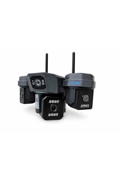 O-KAM PRO O-KAM 204 PLUS 3 Lens WiFi Güvenlik Kamerası | Gece Görüşlü, Hareket Takipli