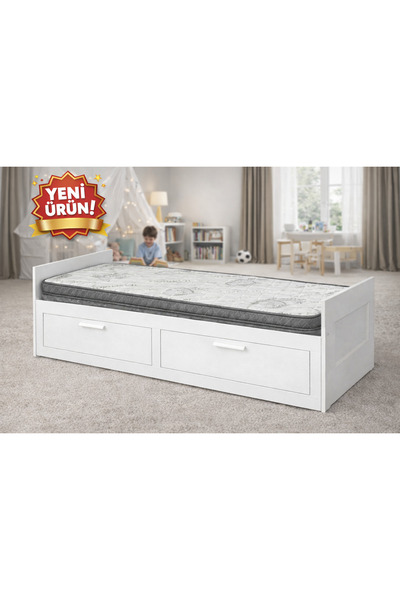 Zelis Mobilya Divan Hemnes Uyumlu 160X200 30CM Katlanır Ortopedik Bamboo Süng...