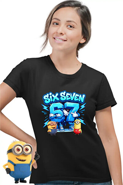 OEM Tricou Femei Minions 67 Six Seven Sase Sapte Despicable Steal Brainrot