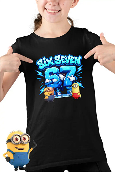 OEM Παιδικά Κορίτσια Μίνιονς 67 Έξι Επτά Απαισιότατοι Μπλουζάκι με θέμα την "...