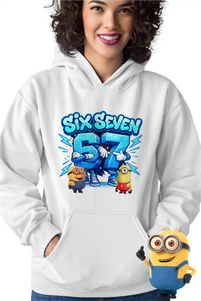 OEM Women's Hoodie Minions 67 Six Seven Sase Sapte Despicable Steal Brainrot