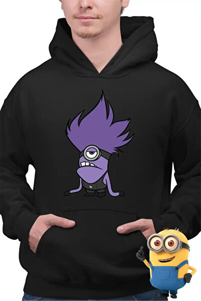 OEM Ανδρικό Φούτερ με Κουκούλα Κακά Μίνιον Άθικτοι Μίνιονς