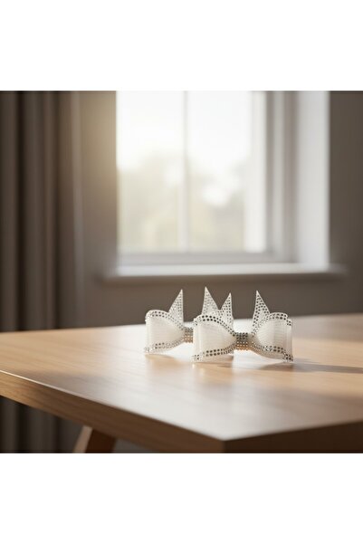 KumaşEvi Taşlı Fiyonk | Dekoratif Süs | Dikilebilir / Yapıştırılabilir 3x3 cm
