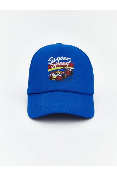 LC Waikiki New Season Blue Printed Boy's Cap Hat from Güli̇s Gi̇yi̇m