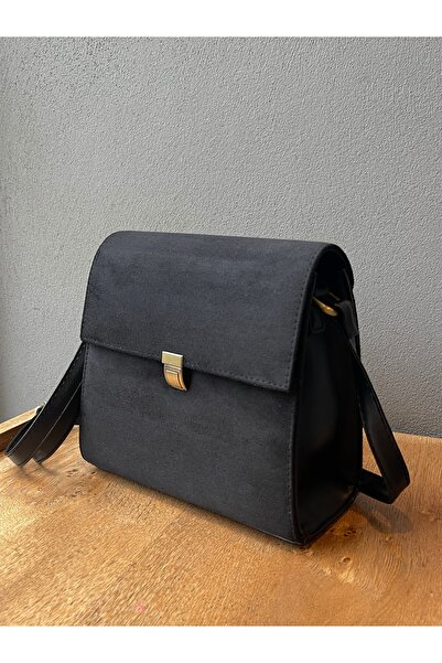 Miesse Black Women's Suede Vintage Shoulder Bag