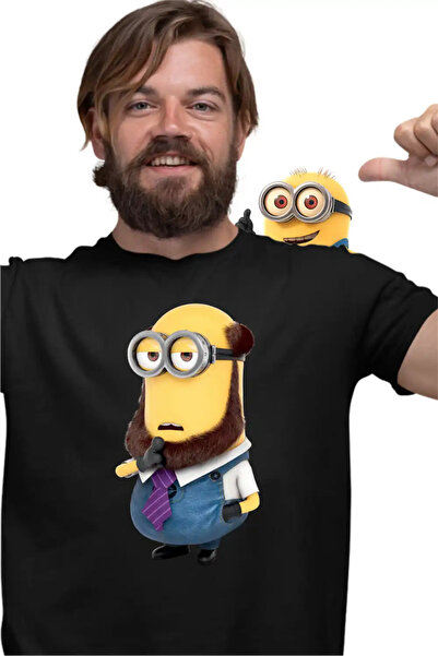 OEM Ανδρικό T-Shirt Μίνιονς Φιλόσοφος Καθηγητής Απαισιότατοι