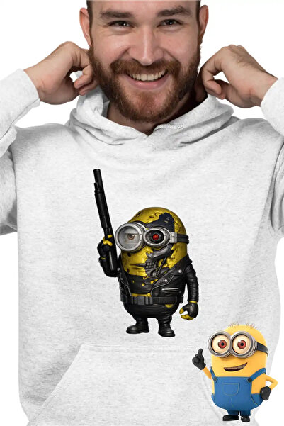 OEM Ανδρικό Φούτερ Μίνιονς Τερμινέιτορ Μπάικερ Ντεσπάιμπλαρ