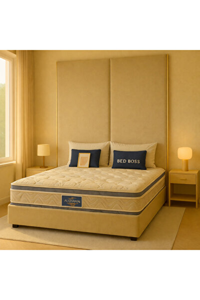 BedBoss Luxury Bed Headboard with Modern Design Bed Base Height 300cm