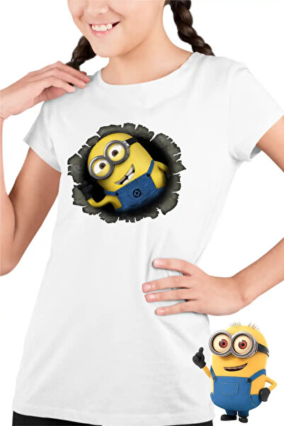 OEM Παιδικό Κοριτσίστικο Μπλουζάκι Μίνιονς Αναδυόμενο Σχέδιο Εγώ, ο Απαισιό