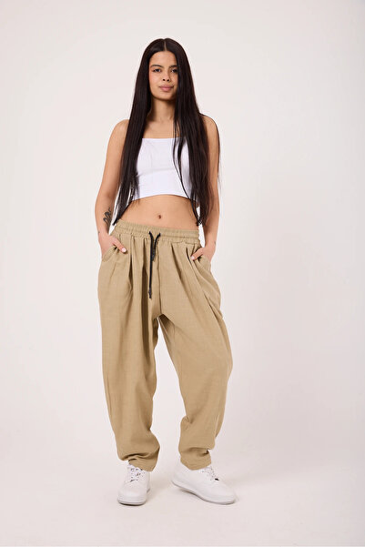 SUPERBLUE Γυναικεία αθλητικά φαρδιά παντελόνια με στάμπα σε στυλ δρόμου