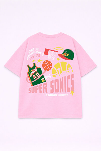 LORVEX Μπλουζάκι Oversize Unisex 100% Βαμβακερό Άνετο Μπλουζάκι με Στάμπα