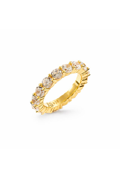 NOVVO Crystal Ring Plated with 18k Gold