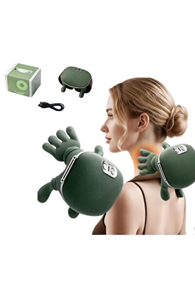 SELLERMANIAC Aparat Profesional de Masaj Cervical, Cu Incalzire, 3 Niveluri d...