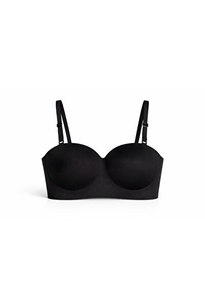 Bellaviera Underwear Kadın Lazer Kesim Basic Balenli Desteksiz Sütyen