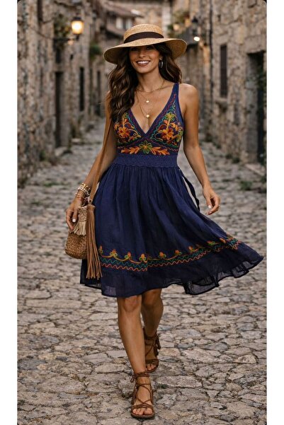 Fibula Authentic Standard Size 100% Cotton Imported Embroidered Dress Suitabl...