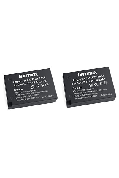 Batmax 2x Battery for Canon LP-E17 1040 mAh