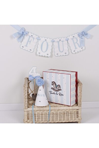 RITA ROSSA Touche Le Reve 4-Year-Old Banner Set with Car