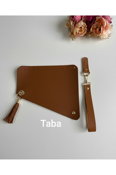 zg hobi aksesuar Faux Leather Side Cover and Handle Set for Knitted Bags