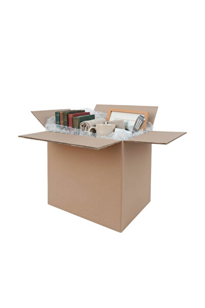 koliciabla 4 Adet - 40x30x35 cm Çift Oluklu (Dopel) Koli - Klasör, Kitap & Ar...