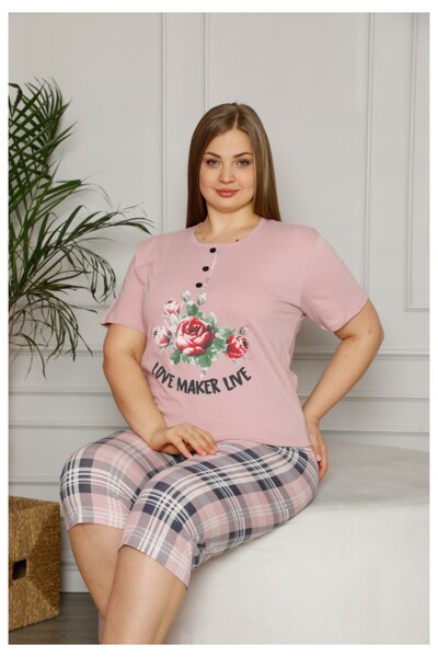 BOYRAZ Women's cotton pajamas Big Size, spring collection, button-down shirt ...