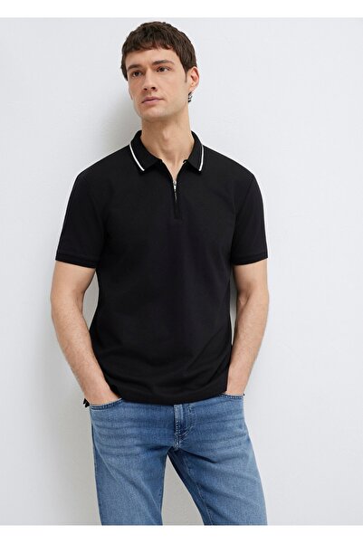 Mavi Soft-Premium Zippered Break-Neck T-Shirt.