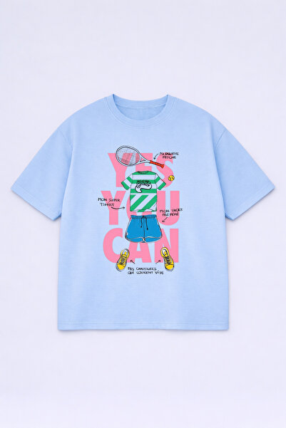 VODEXA Tricou oversize unisex, 100% bumbac, cu imprimeu, croială confortabilă