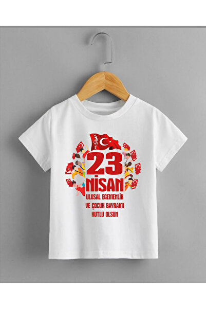 STİL-X 23 April Printed 100% Cotton Crew Neck Children's T-Shirt
