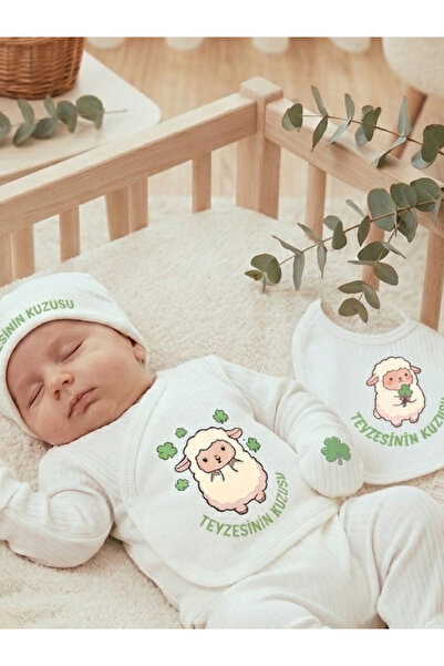 EGGBABY طقم خروج من المستشفى للأطفال من تيزيزين كوزسو، مصنوع من القطن بنسبة 1...