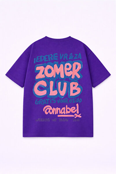 LORVEX Μπλουζάκι Oversize Unisex 100% Βαμβακερό Άνετο Μπλουζάκι με Στάμπα