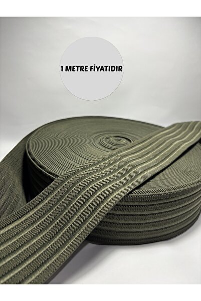 MİKSAJ ASKER YEŞİLİ HAKİ ÖZEL ŞERİT LASTİK 6CM
