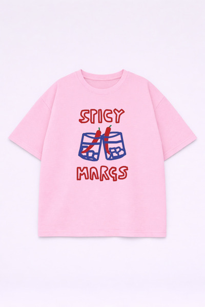 LORVEX Μπλουζάκι Oversize Unisex 100% Βαμβακερό Άνετο Μπλουζάκι με Στάμπα