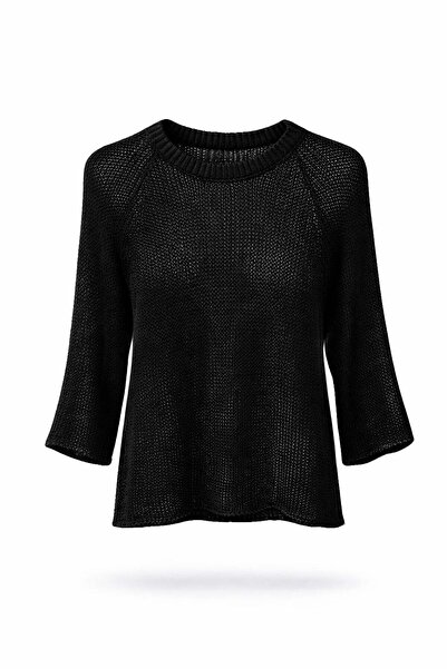 5in1Canpolat Black Raglan Sleeve Knitwear