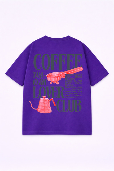 LORVEX Овърсайз унисекс тениска от 100% памук, с удобна кройка и принт